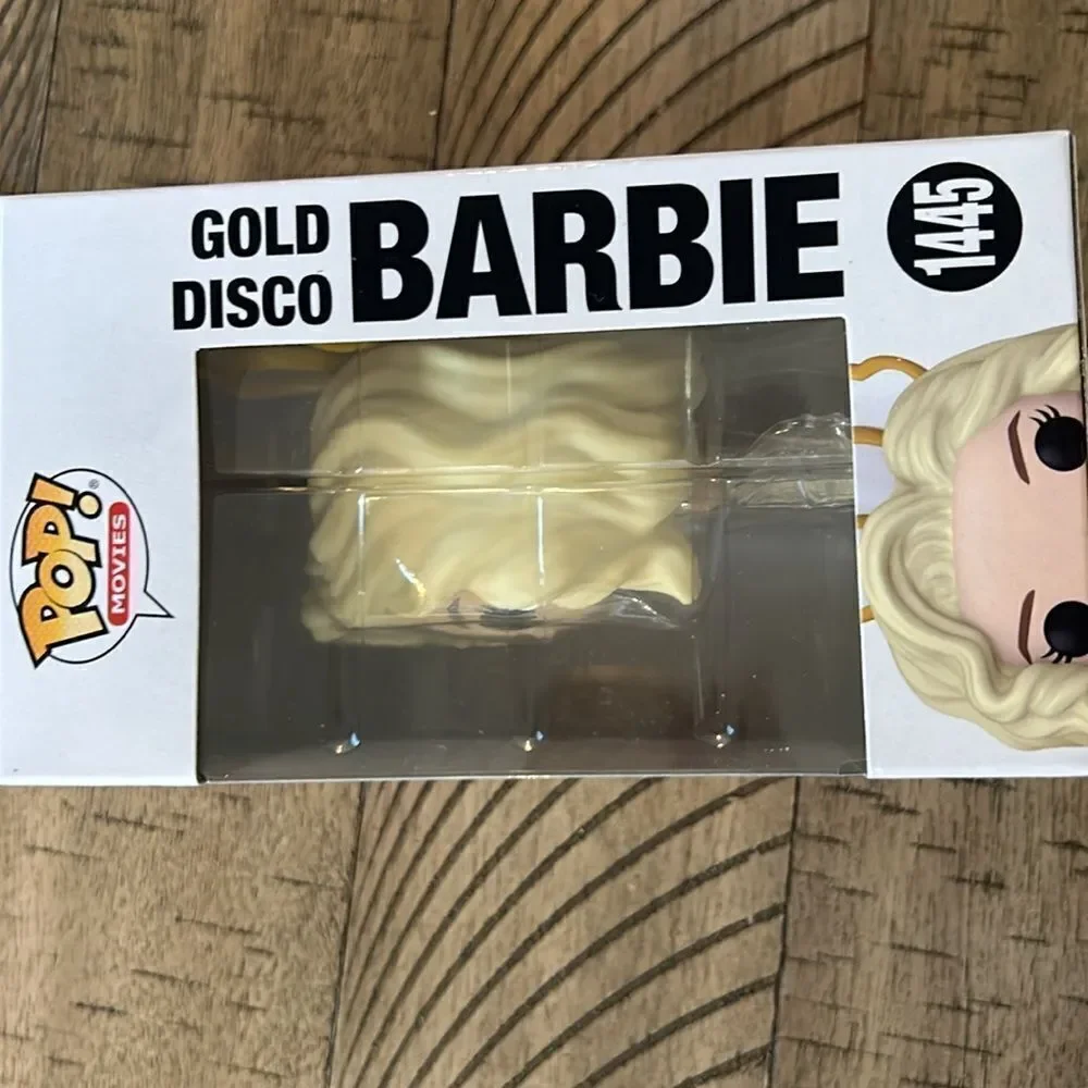 NIB Funko Gold Disco 💃 🪩 Barbie 💄 from Barbie Movie 🎥 🍿